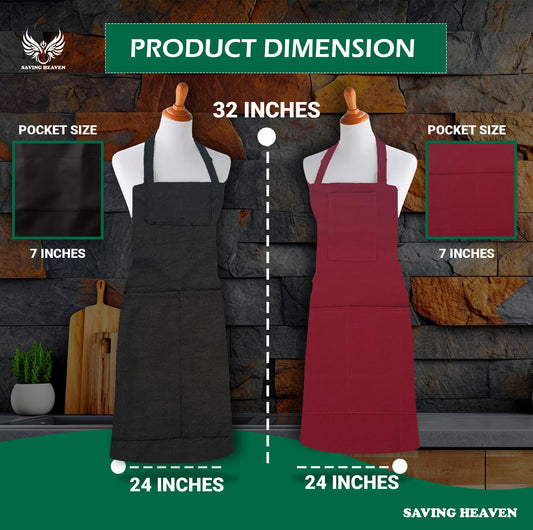 2-Pack Unisex Aprons