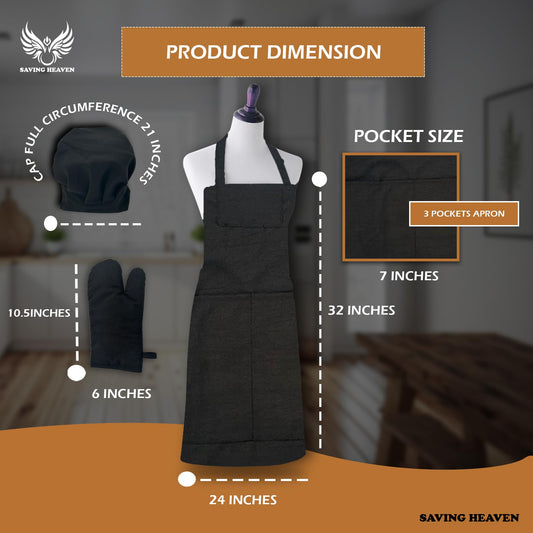 Apron Set (Dark Red Apron Set)