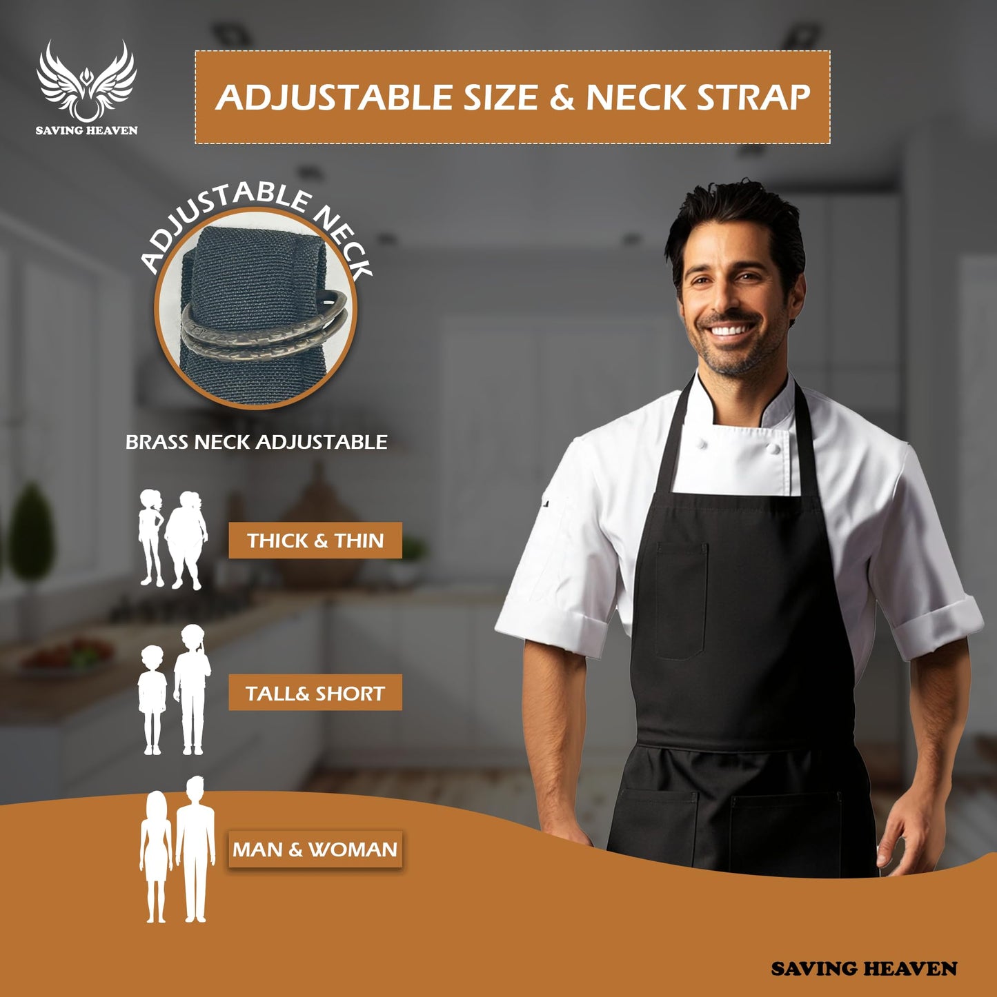 Apron Set (Dark Red Apron Set)
