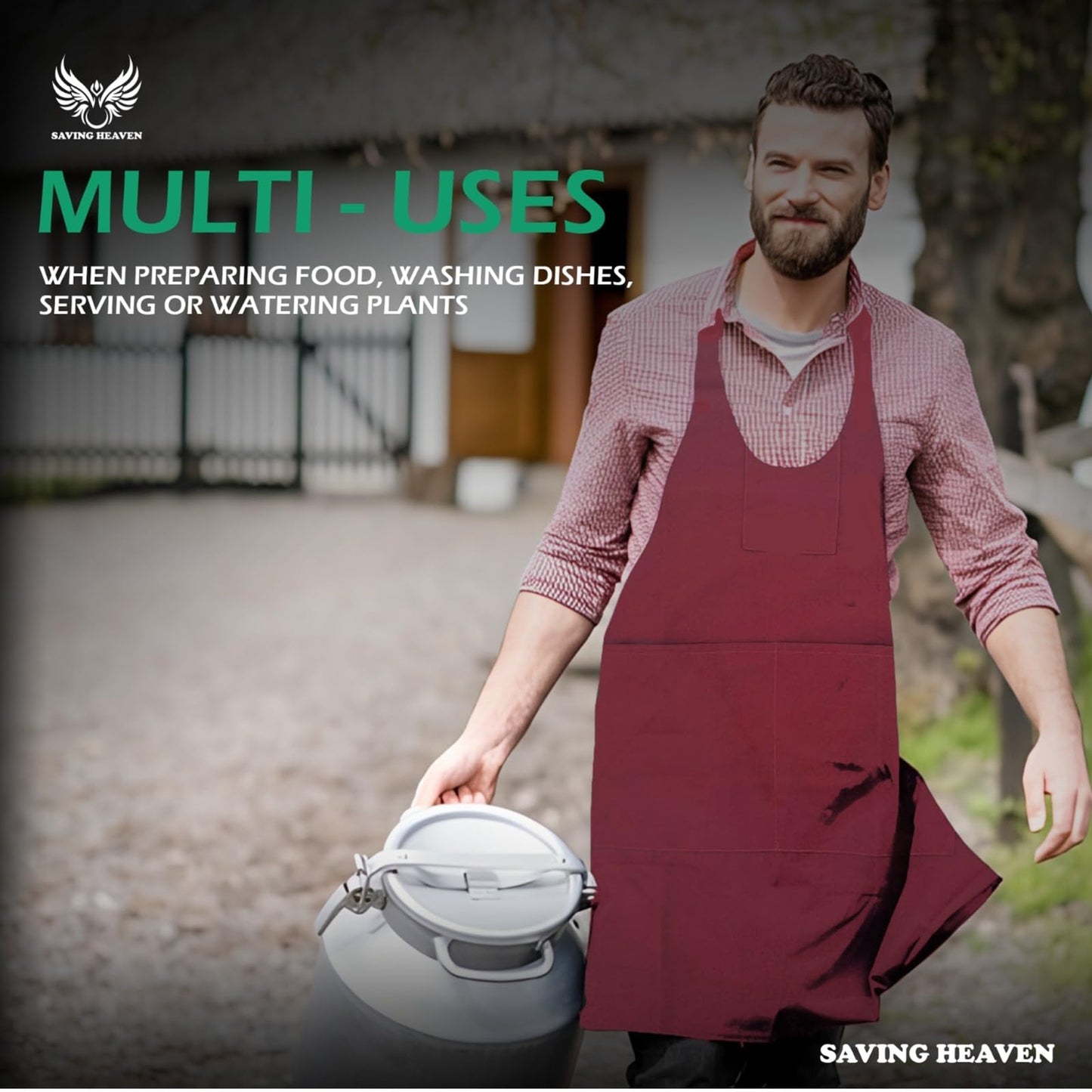 2-Pack Unisex Aprons